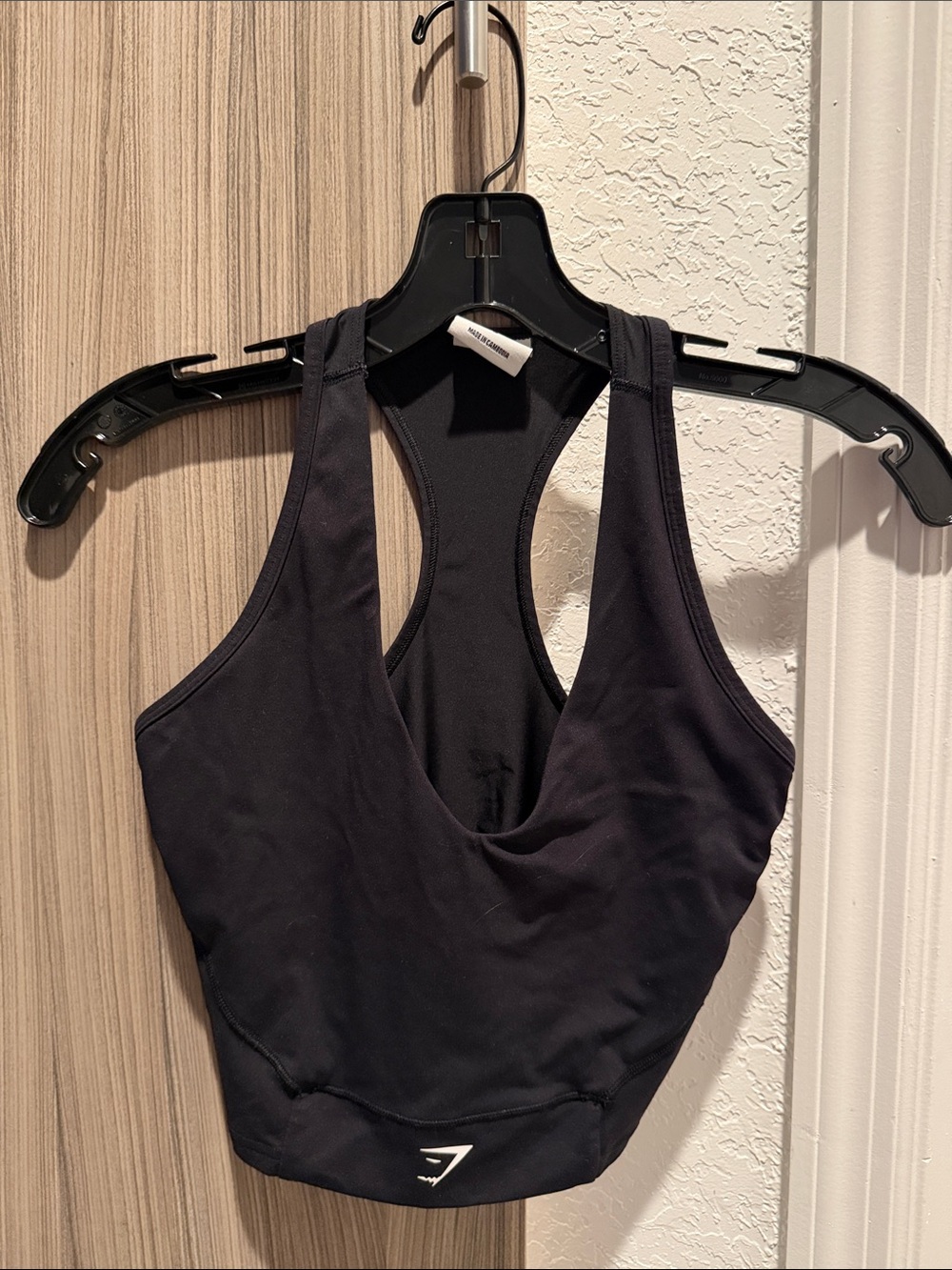 Gymshark Black Racerback Padded Sports Bra